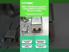 CE ROHS Μονοφασικά φίλτρα RFI 0.5A-300A Ηλεκτρονικά φίλτρα παρεμβολών