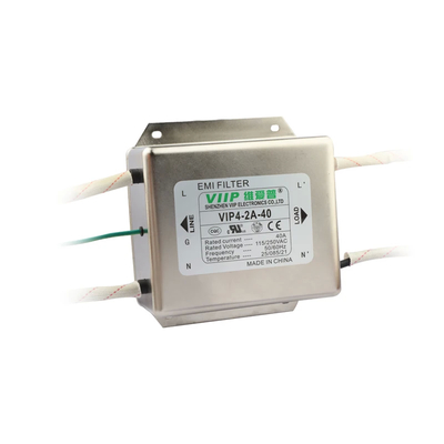 10A Καθορισμένο ρεύμα DC EMI FILTER με λειτουργία μεταφοράς μεταλλικού στερέωσης