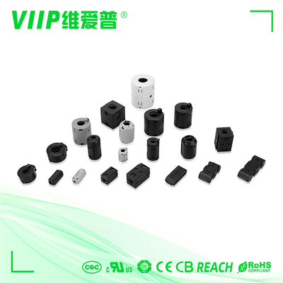 V18001 Ferrite Core Coil Rohs Πιστοποιημένος RFI EMI Καταστολέας θορύβου Προδιαγραφές συρρίκνωσης καλωδίου Βελτίωση της ακεραιότητας του σήματος